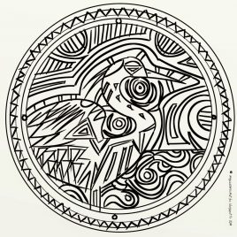 Mandala Héron
