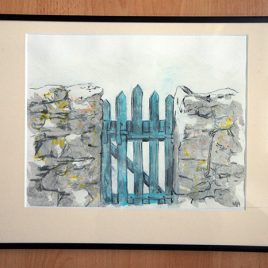 barrière bleue